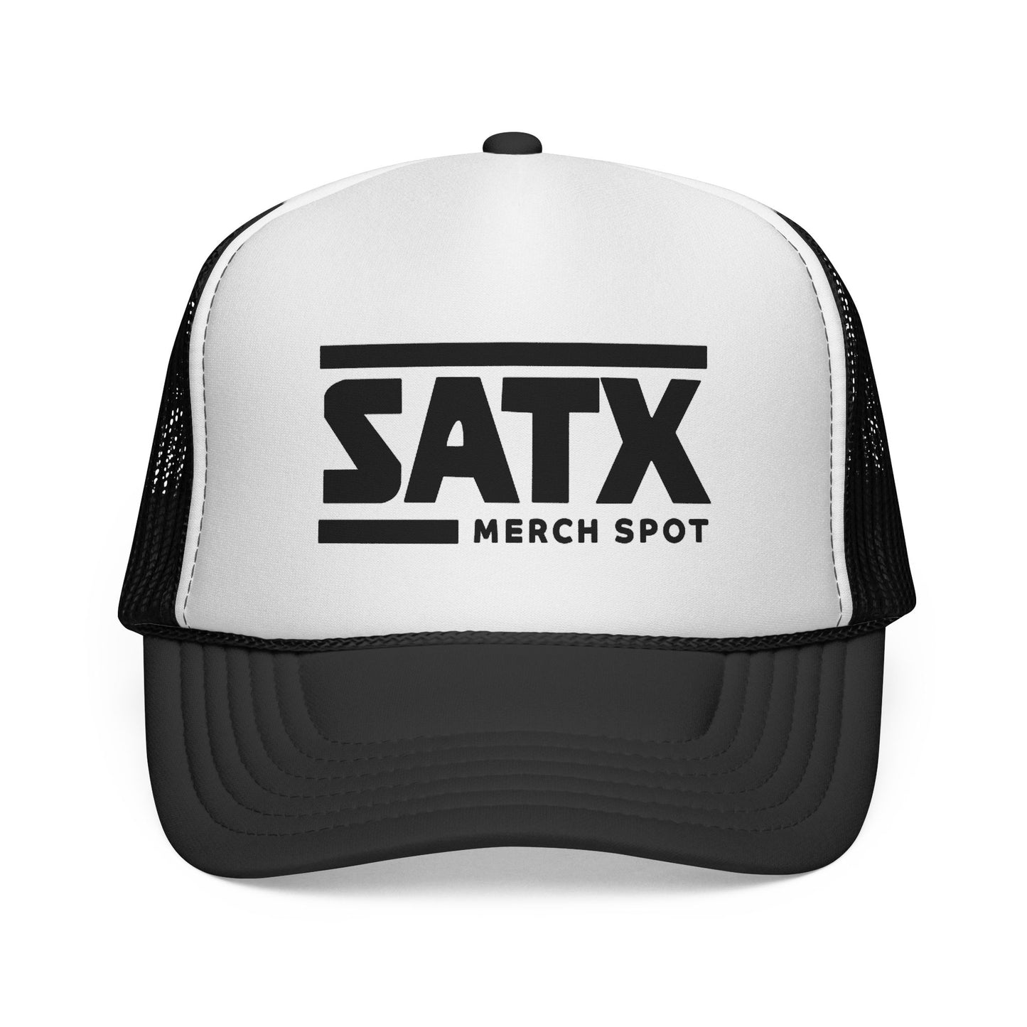 SATX Trucker Cap – Retro Logo Mesh Hat for San Antonio Fans